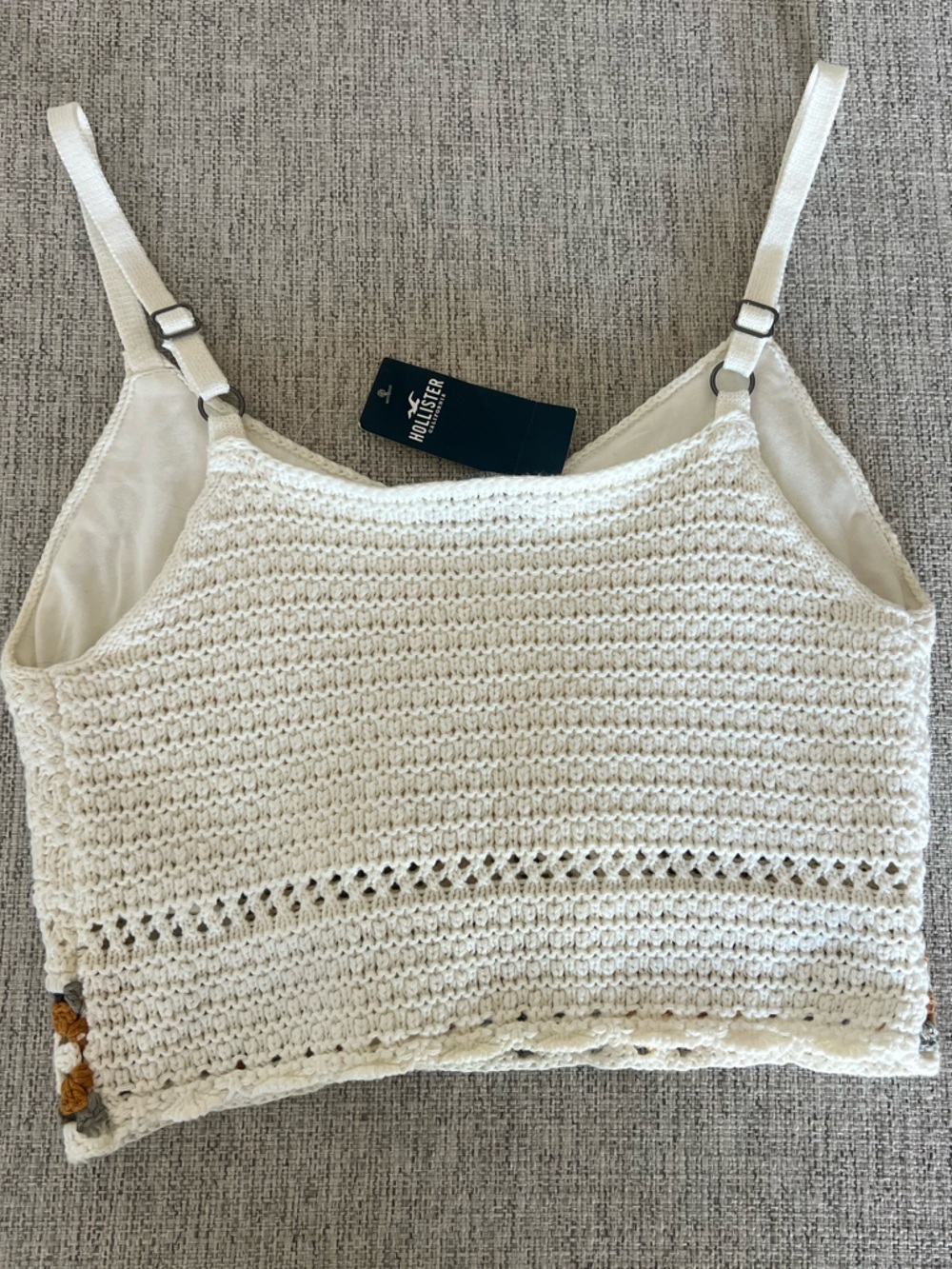 Hollister Boho Crochet Knit Crop Top - Picture 4 of 8